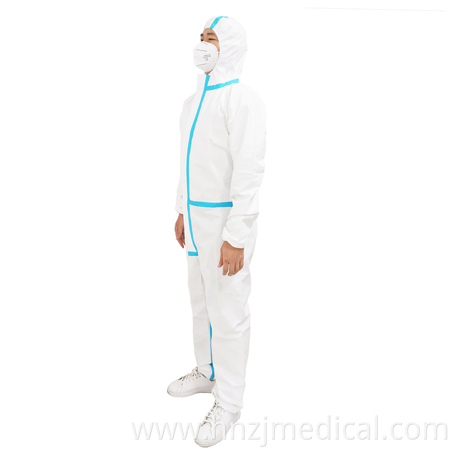 Chemical Disposable Medical Coverall Clothing